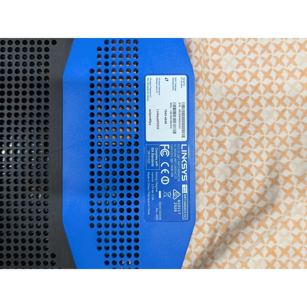 Linksys WRT1900AC Ultra Smart Dual Band Wifi Wireless Router - Picture 3 of 8